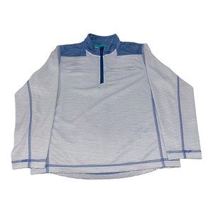Vineyard Vines Performance Quarter Zip Lightweight Pullover Youth Med 12-14 Blue
